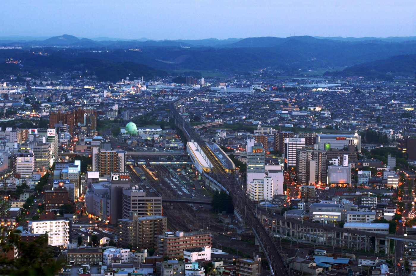 Fukushima, Japan city view